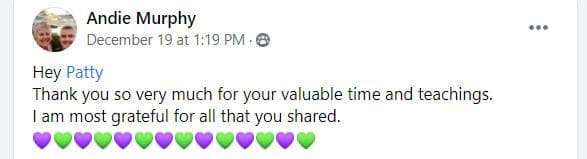 Andie Murphy testimonial social media post for More Leverage Solutions