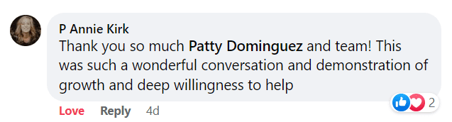 Annie Kirk sharing her positive experience with More Leverage AI visibility and credibility services